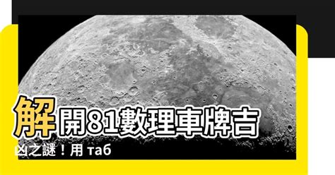 81數理車牌|【81數理車牌】解開81數理車牌吉凶之謎！用。